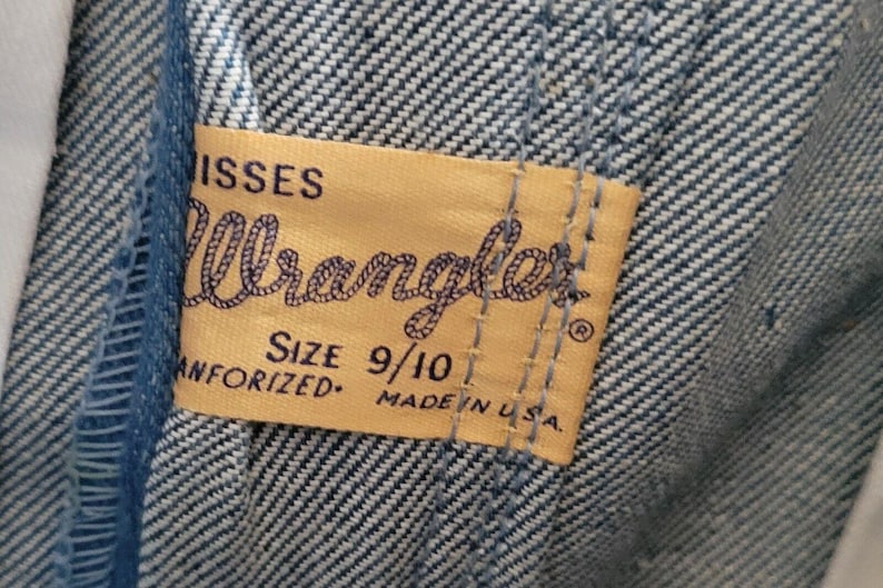 Vtg 60s Deadstock Wrangler Blue Bell Denim Pedal Pushers Jeans NOS SZ 9 / 10 VLV image 9
