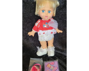 Vtg Galoob Baby Face Doll So Surprised Suzie No 2 1990 Complete Wrapped Hair