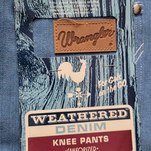 Vtg 60s Deadstock Wrangler Blue Bell Denim Pedal Pushers Jeans NOS SZ 9 / 10 VLV image 4