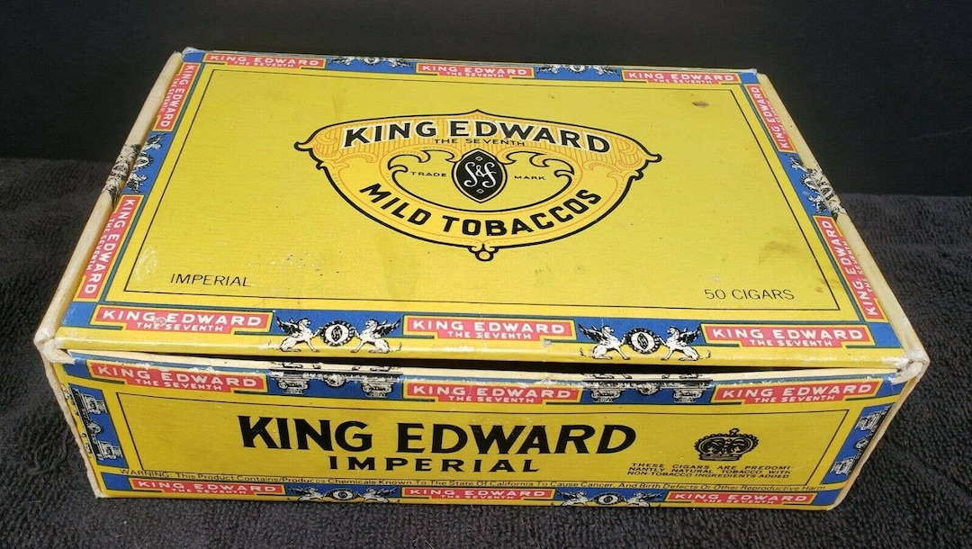King Edward the 7th Vintage Cigar Box Mild Tobaccos Etsy