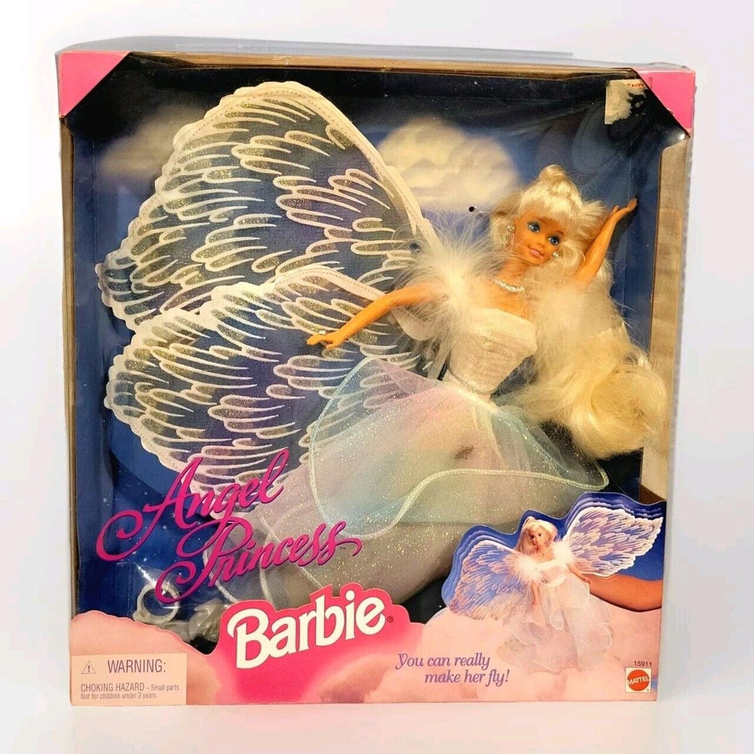 Barbie Angel Princess - Edizione 1996, Collezionismo, Bambola Con Ali, Vintage