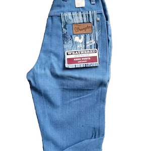 Vtg 60s Deadstock Wrangler Blue Bell Denim Pedal Pushers Jeans NOS SZ 9 / 10 VLV image 1