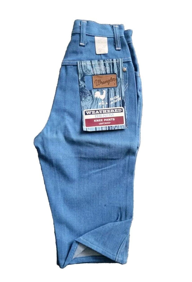 Vtg 60s Deadstock Wrangler Blue Bell Denim Pedal Pushers Jeans NOS SZ 9 / 10 VLV image 1