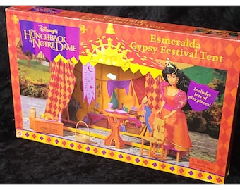 Disney Hunchback of Notre Dame Esmeralda Gypsy Festival Tent Mattel 66234 Vtg