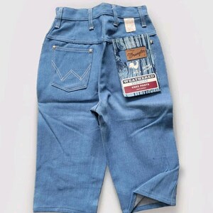 Vtg 60s Deadstock Wrangler Blue Bell Denim Pedal Pushers Jeans NOS SZ 9 / 10 VLV image 2