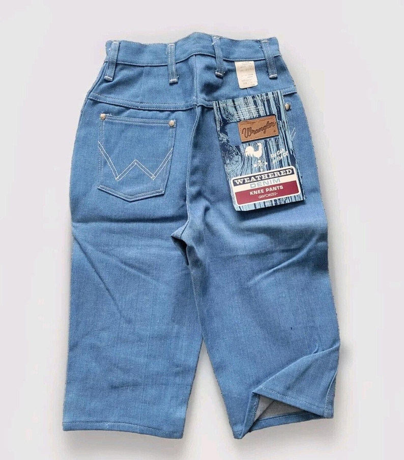 Vtg 60s Deadstock Wrangler Blue Bell Denim Pedal Pushers Jeans NOS SZ 9 / 10 VLV image 2