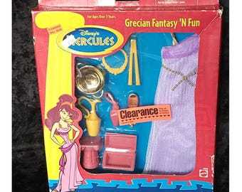 Disney Hercules Grecian Fantasy N Fun Megara Doll Outfit Mattel 69268 1997 NIB