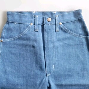 Vtg 60s Deadstock Wrangler Blue Bell Denim Pedal Pushers Jeans NOS SZ 9 / 10 VLV image 6