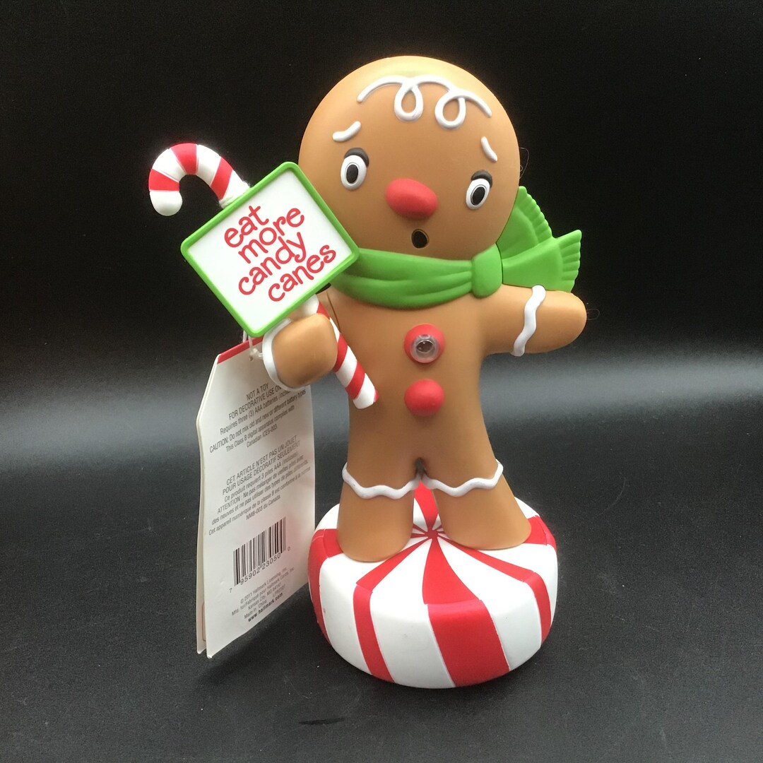 Hallmark Wisecrackin Gingerbread Boy Christmas Talking Funny Comical. 7 ...