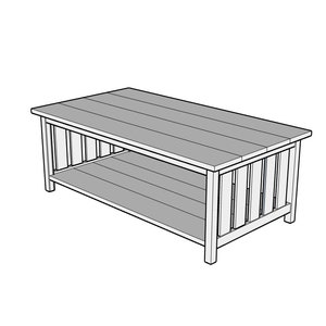 Cherry Coffee Table, Handmade Wooden Furniture by a Skilled Furniture Maker