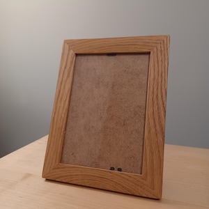 Handmade Solid Oak Picture Frame: 7x5 Rustic Photo Display