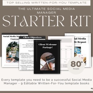 Social Media Manager Starter Kit | Social Media Manager Bundle Templates | Social Media Manager Templates | Social Media Management
