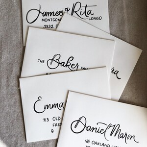 Modern Hand Lettered Painted Envelope Addressing, “sorrento” Font ...