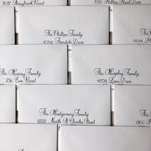 Classic Hand Lettered Envelope Addressing, Calligraphy Wedding Invitation Envelope, Handmade Addressing