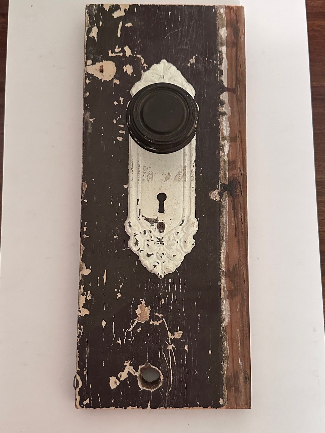 Antique Door Wall Art. Made From Vintage Wood Door Knobs and Key Plates 3 Different Patterns - Etsy