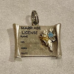 Vintage 1960 charm licencja małżeńska