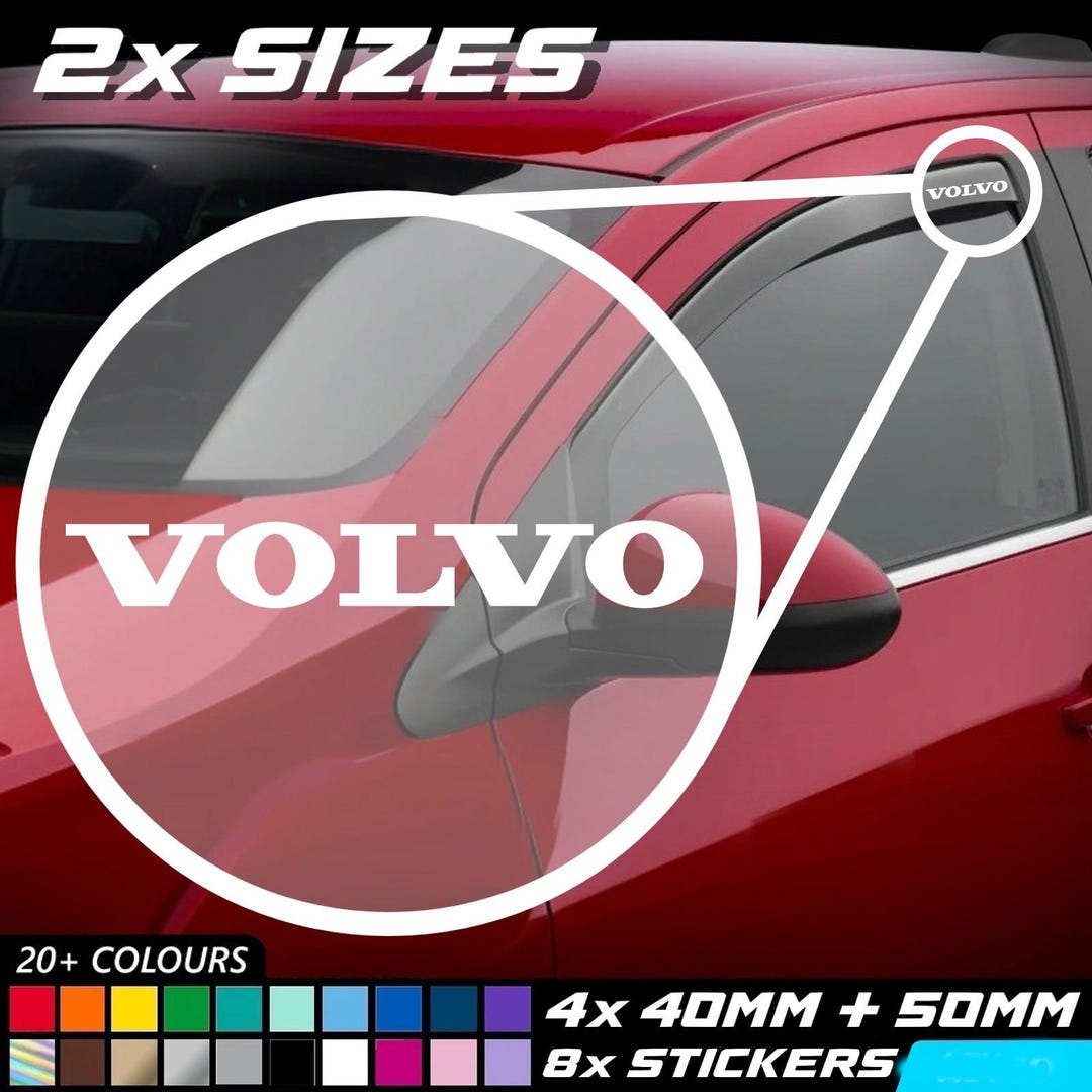 Volvo Window Sticker Volvo Vinyl Decal Sticker 2 Sizes Car Window Bumper Livery Graphics ...