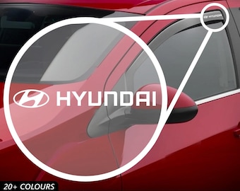 HYUNDA Vinyl Decal Sticker 2 Sizes Car Window Bumper Livery Graphics pack of 8