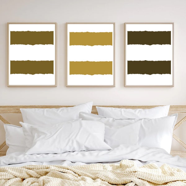 Neutral Abstract Wall Art,Acrylic Painting,Abstract Set of 3 Prints, Browns,Neutral Decor,Minimalist Wall Art,Living Room,Bedroom NEW DESIGN
