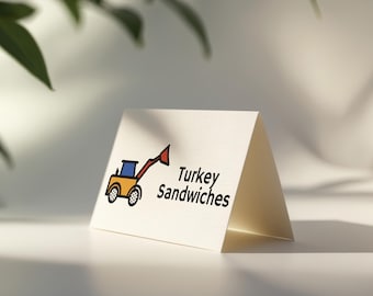 Construction Vehicles Food Labels, Construction Zone Label, Editable Decor, Customizable, Instant Download