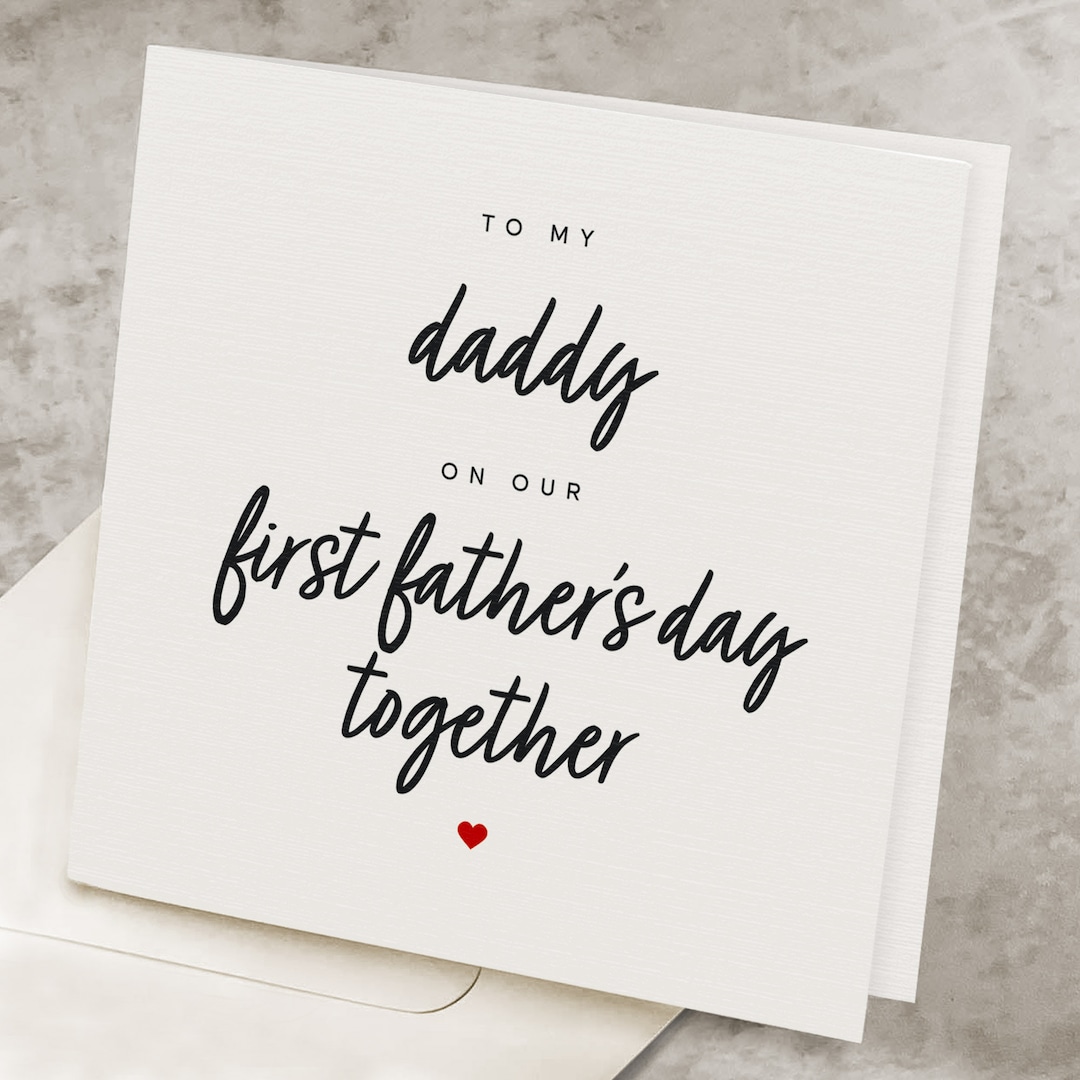 Happy First Fathers Day Card, for New Dad, Happy 1st Father's Day Card ...