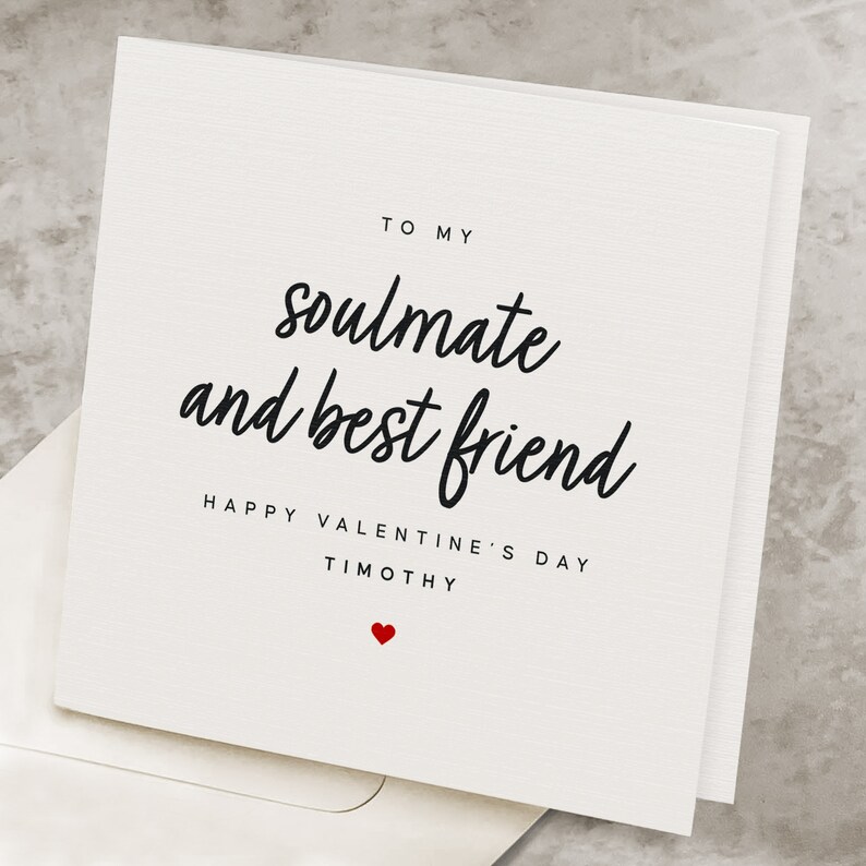 Valentines Day Card for Him, Soulmate and Best Friend, Husband ...