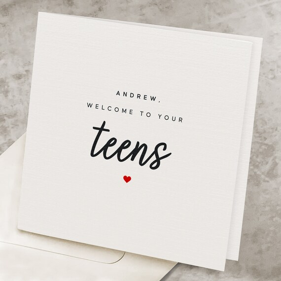 13th Birthday Card for Boy Personalized Funny 13th Birthday | Etsy