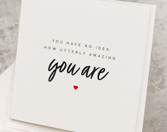 Appreciation Card For Best Friend, For Her Thank You Card, For Him, Appreciation Gift For Husband, Thank You To Bestie TY007