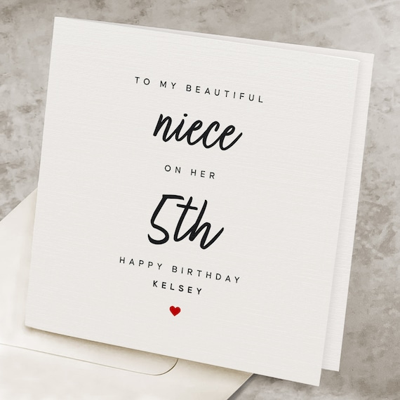 Carte D'anniversaire 5 Ans Pour Fille – Carte D'anniversaire Pour Fille – Carte D'anniversaire Pour Fille De 5 Ans Cartes D'anniversaire Pour Filles