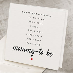 Future Mom Mothers Day Card, Pregnant Wife, Happy Mother&#39;s Day Card For Mother To Be, Pregnant Daughter, Pregnant Girlfriend, Mom To Be