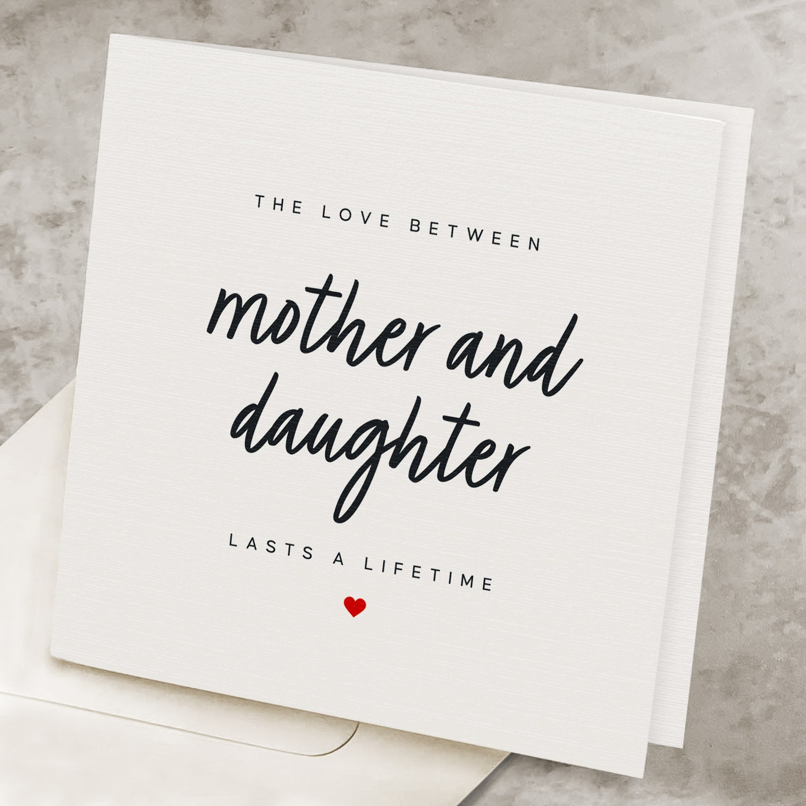 Happy Mothers Day Card From Daughter, Love Between Mother and Daughter ...
