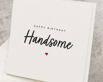 Cute Birthday Card For Husband, Sweet Birthday Card For Boyfriend, From Wife, For Fiancé, From Girlfriend, Birthday Card For Him HB062