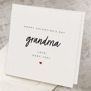 Valentines Day Card For Grandma, From Grandbaby, Happy Valentine&#39;s Day Card To Grandmother, From Grandchild, Valentines Card For Granny Nana