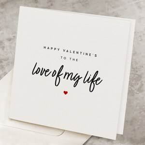 Lover Valentines Day Card, Romantic Valentine's Day Card For Him, Her, Love Of My Life, Husband, Wife, Valentine Card, Boyfriend, Girlfriend