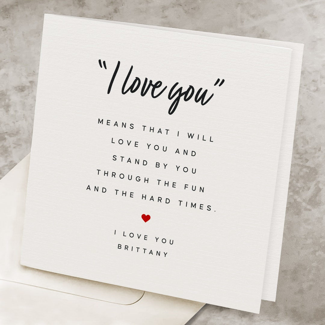 Poem Valentines Day Card, Personalized Love Letter, Valentine's Day