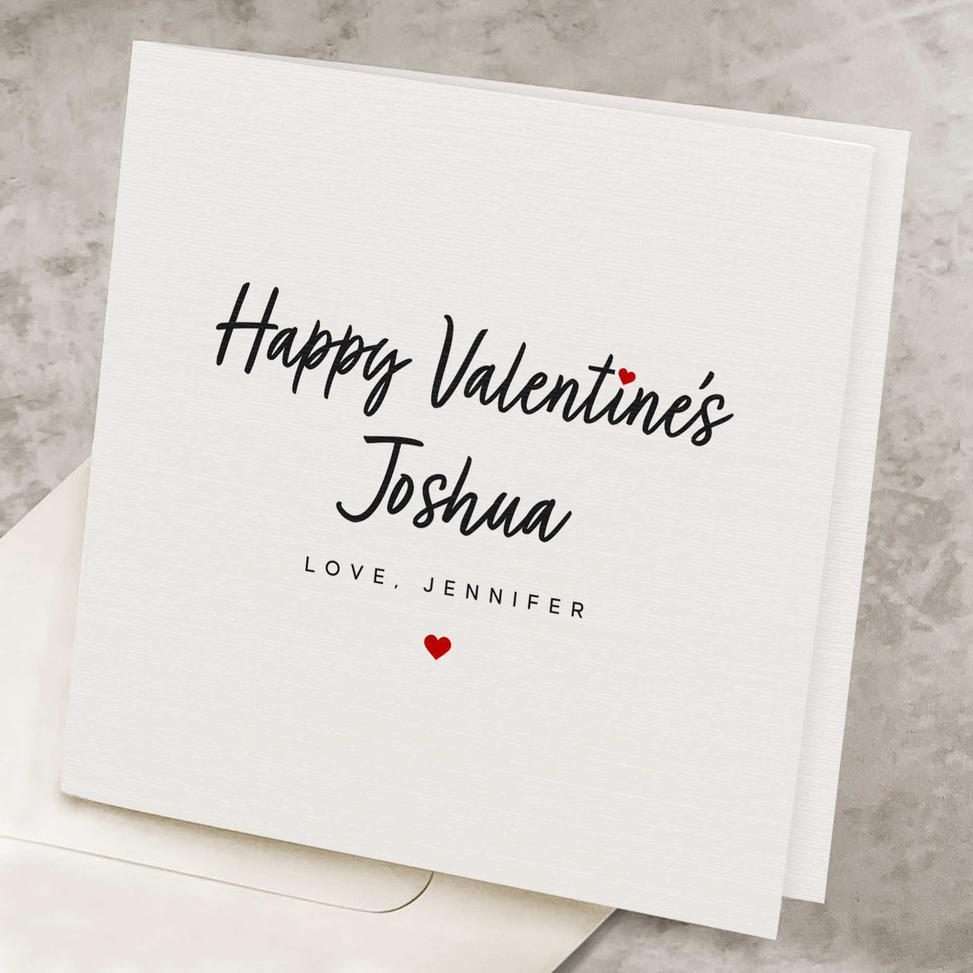 Personalized Valentines Day Card for Him, Romantic Valentine's Day Card ...