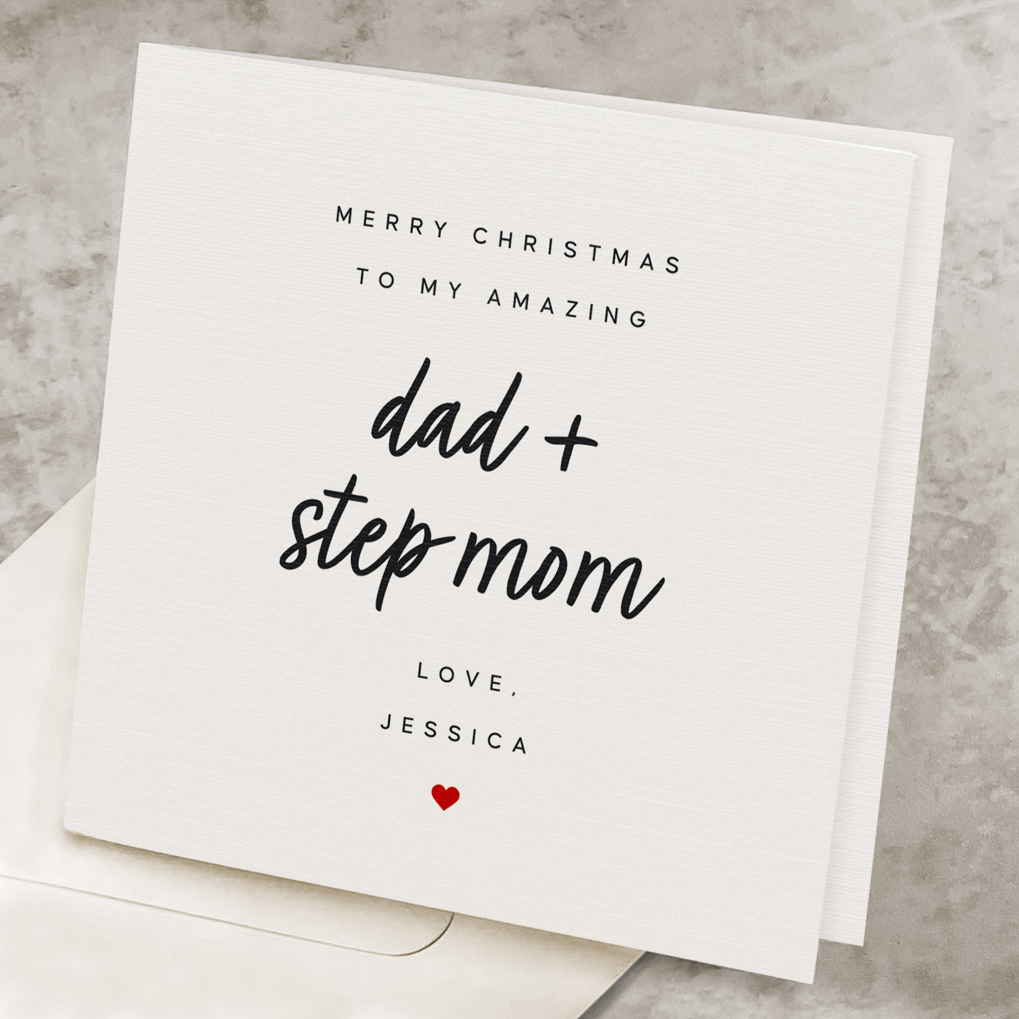 Dad and Stepmom Card