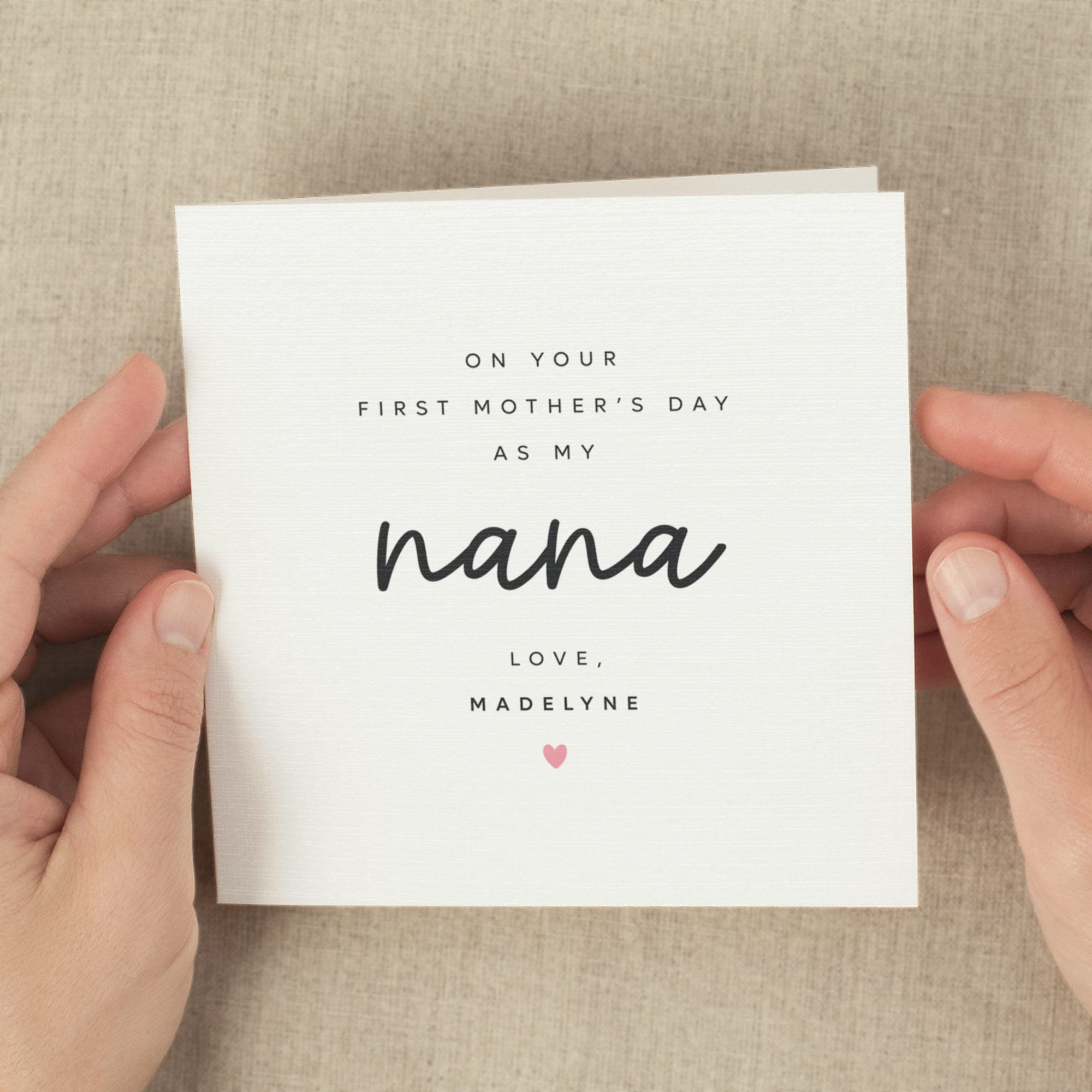 Nana 1st Mother's Day Card, Happy First Mothers Day as Nana