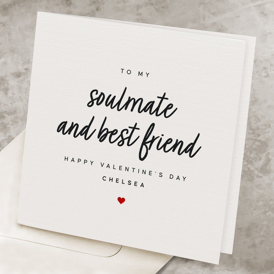 Valentines Day Card for Her, Wife, Soulmate and Best Friend, Happy ...
