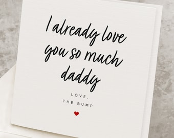 Pregnant Fathers Day Card, Future Dad, Pregnancy 1st Father's Day Card, Expectant Father To Be Card, First Fathers Day Gift For Dad-To-Be