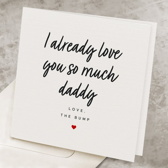 Pregnant Fathers Day Card, Future Dad, Pregnancy 1st Father's Day Card, Expectant Father To Be Card, First Fathers Day Gift For Dad-To-Be