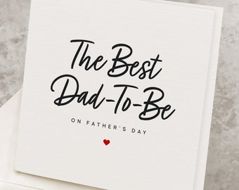 Dad-To-Be Fathers Day Card, Father's Day Card For Dad To Be, From Wife, Pregnancy Fathers Day Gift For Husband, Future Dad, Expecting Father