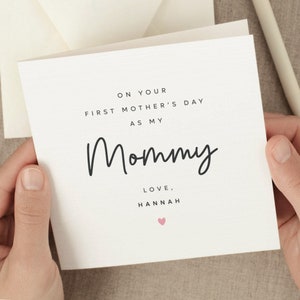 New Mom 1st Mothers Day Card From Baby, First Mothers Day Card As A New Mommy, Personalized, New Mother Happy Mother's Day Gift From Newborn