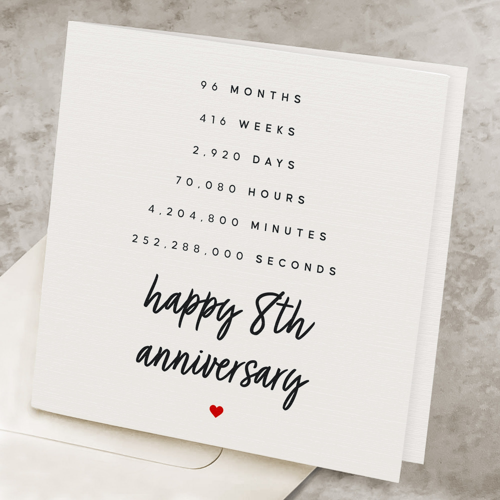 8th ANNIVERSARY　ANNIVERSARY THANKS FAIR 8th Wedding Anniversary Gift, Acrylic Block, Bronze Wedding