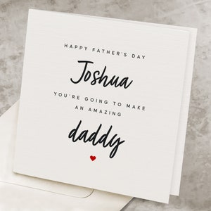 Dad-To-Be Fathers Day Card, For Husband, Future Dad Father's Day Card, For Him, Pregnant, Future Father Fathers Day Gift, Expecting Daddy