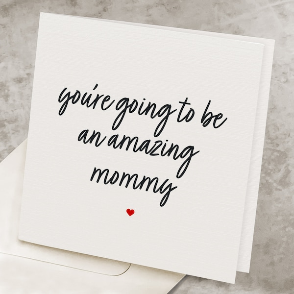 New Mom Congratulations Card, First Baby, New Mother Gift, 1st Child Card, 1st Baby Congratulations Card, An Amazing Mommy NB008