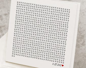 10th Anniversary Card, 10 Year Anniversary Greeting Card For Husband, For Him, 3650 Tallies, Personalized Romantic 10th Anniversary Gift