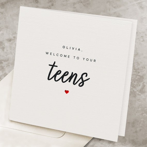 13th Birthday Card, For Her, 13th Birthday Gift, For Daughter, Personalized, Funny 13th Birthday Card For Girl, 13 Years Old Birthday Card