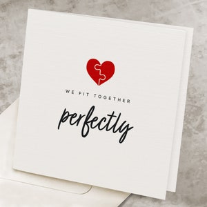 Perfect Couple Valentines Day Card, Perfect Husband, Boyfriend, Perfect Partner Valentine's Day Card, For Him, Her, Wife, Girlfriend