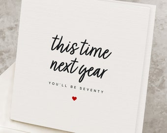 69th Birthday Card For Her, For Him, Funny 69th Birthday Card, 69 Years Old Birthday Card For Bestfriend, 69th Birthday Gift Joke For Friend